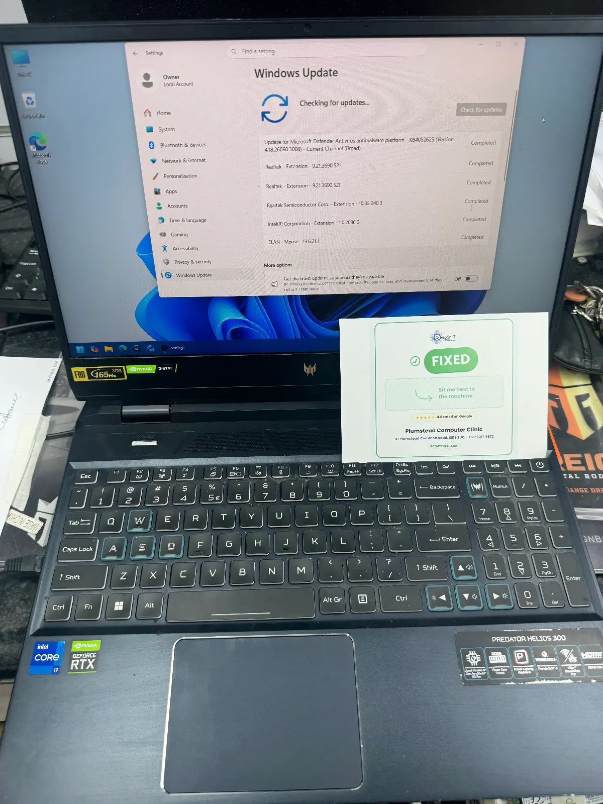 gaming laptop repair